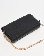 Valentino rised chain strap crossbody bag in black with gift box