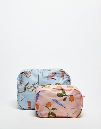 set of 2 packing cubes in get ready with me prints