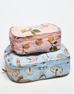 set of 2 packing cubes in get ready with me prints