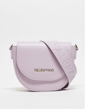 Valentino sylvia small flap crossbody bag in lilac