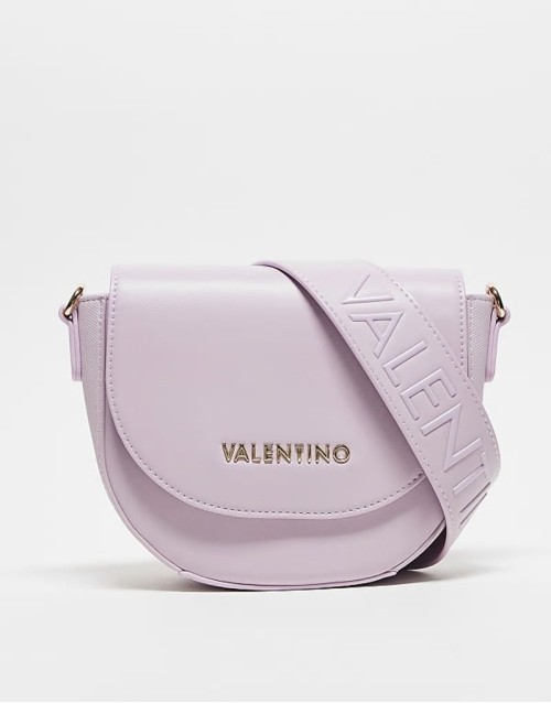 Valentino sylvia small flap crossbody bag in lilac