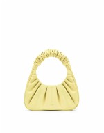 Gabbi ruched  handbag in butter yellow