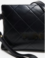 Valentino nur re small quilted clutch bag with wristlet strap in black