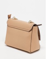 Valentino samantha contrast stitch detail crossbody bag in tan