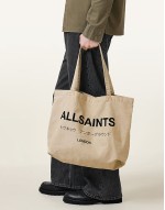 Underground unisex shopper tote bag in toffee brown