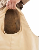 oversized shopper in buttermilk