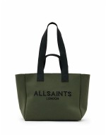 Izzy medium knitted tote bag in olive green