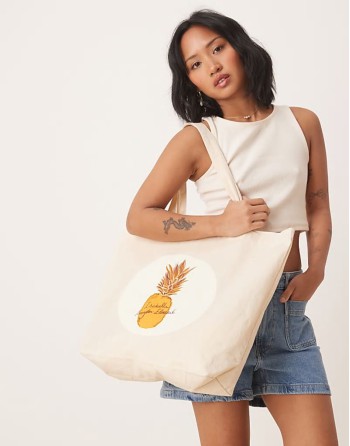 Isabelle Pennington-Edmead canvas bag in logo print