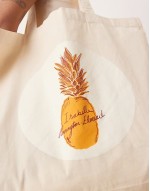 Isabelle Pennington-Edmead canvas bag in logo print